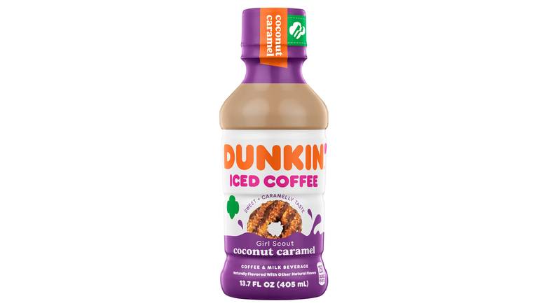 Order Dunkin' Donuts Donuts Iced Coffee Coconut Caramel food online from Route 7 Food Mart store, Norwalk on bringmethat.com