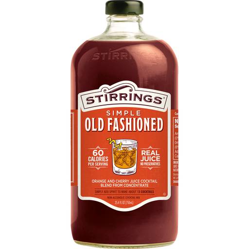 Order Stirrings Simple Old Fashioned Mixer (750 ML) 137252 food online from BevMo! store, Greenbrae on bringmethat.com