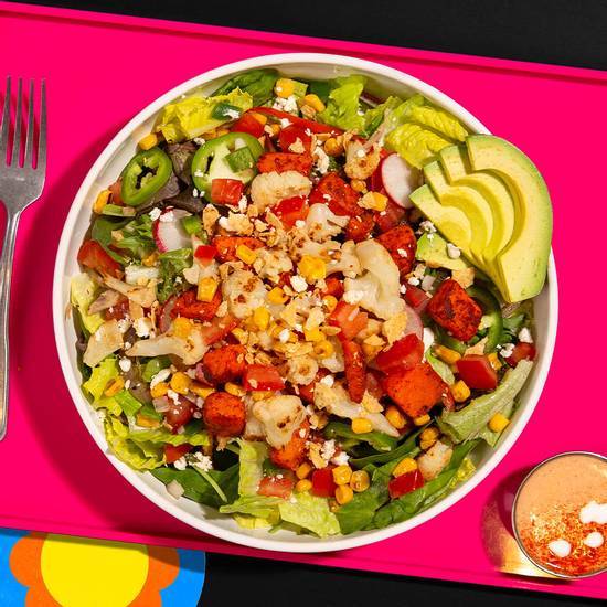 Order Seasonal Veggie Mix Salad food online from Feisty Burrito Bowls | Mexican store, Lakewood on bringmethat.com