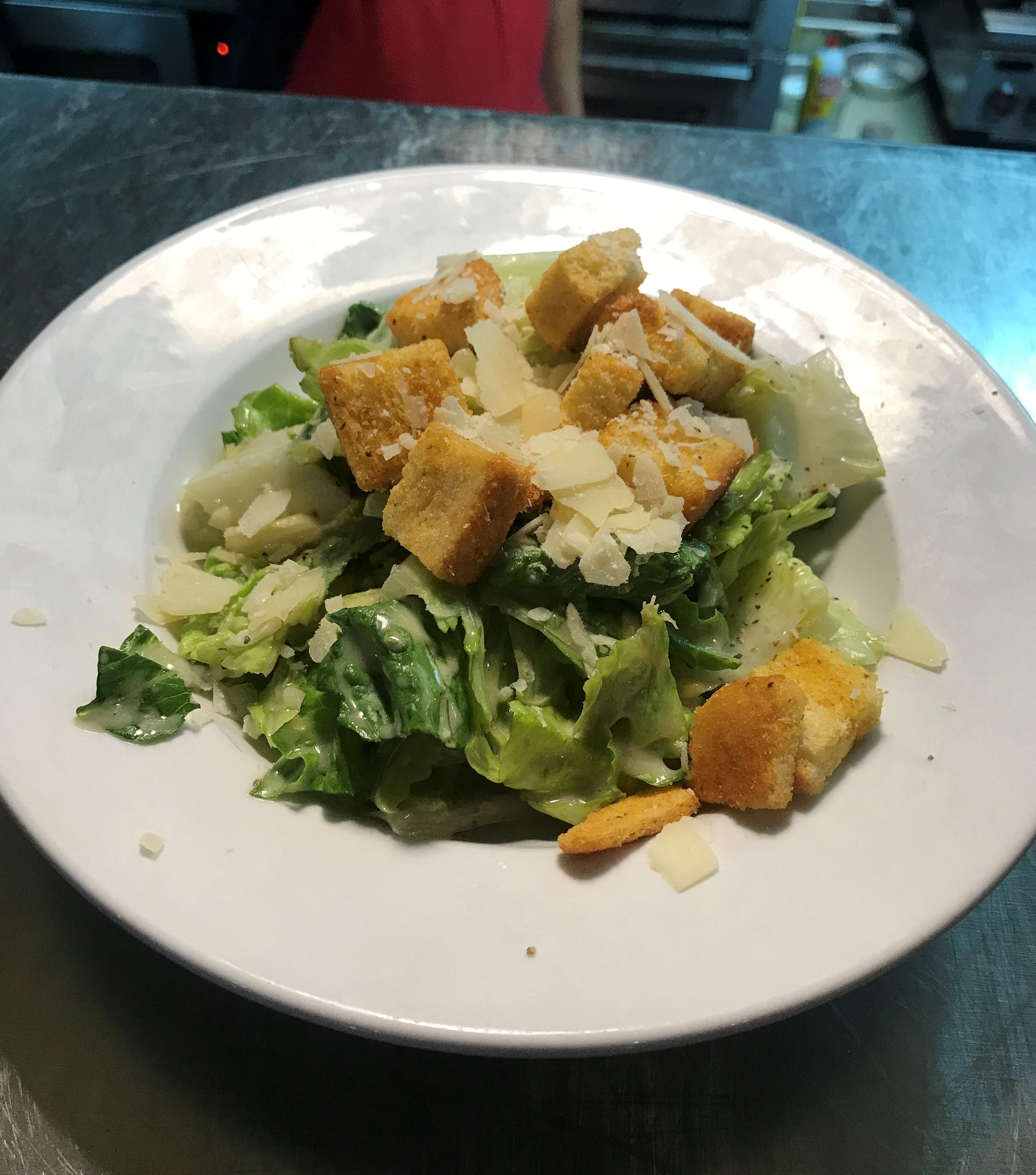 Order Small Caesar Salad food online from Chef Point Bar & Restaurant store, Watauga on bringmethat.com
