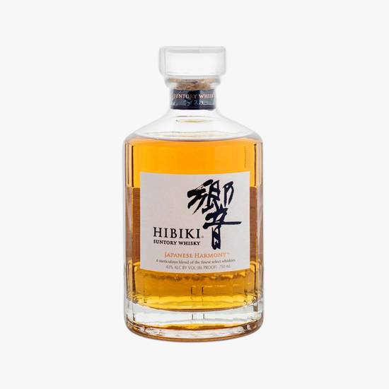 Order Hibiki Japanese Harmony Suntory Whisky 750ml  food online from Goodie Liquor And Wine store, Santa Monica on bringmethat.com