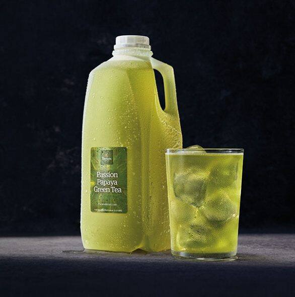 Order Passion Papaya Iced Green Tea - Half Gallon food online from Panera Bread store, Louisville on bringmethat.com