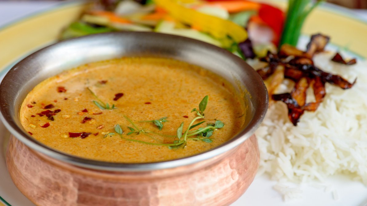 Order Vegetable Korma food online from Indian Kitchen Lovash store, Philadelphia on bringmethat.com