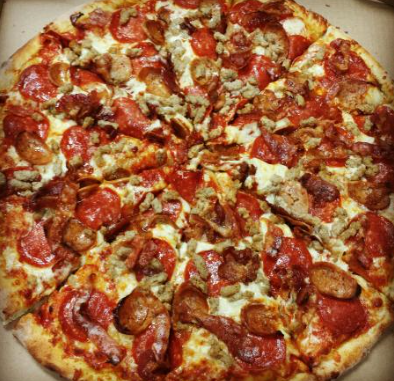Order Meat Lover's Pizza food online from Italian Delights & Pizzas store, Los Angeles on bringmethat.com