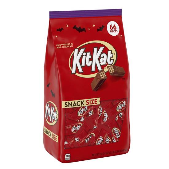 Order KIT KAT Milk Chocolate Snack Size Wafer Halloween Candy Bars, 66 CT food online from CVS store, LAGRANGE on bringmethat.com