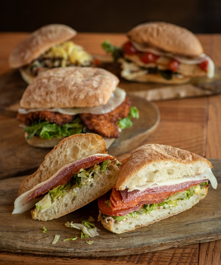 Order The Club Panini food online from Louise's Trattoria store, Los Angeles on bringmethat.com