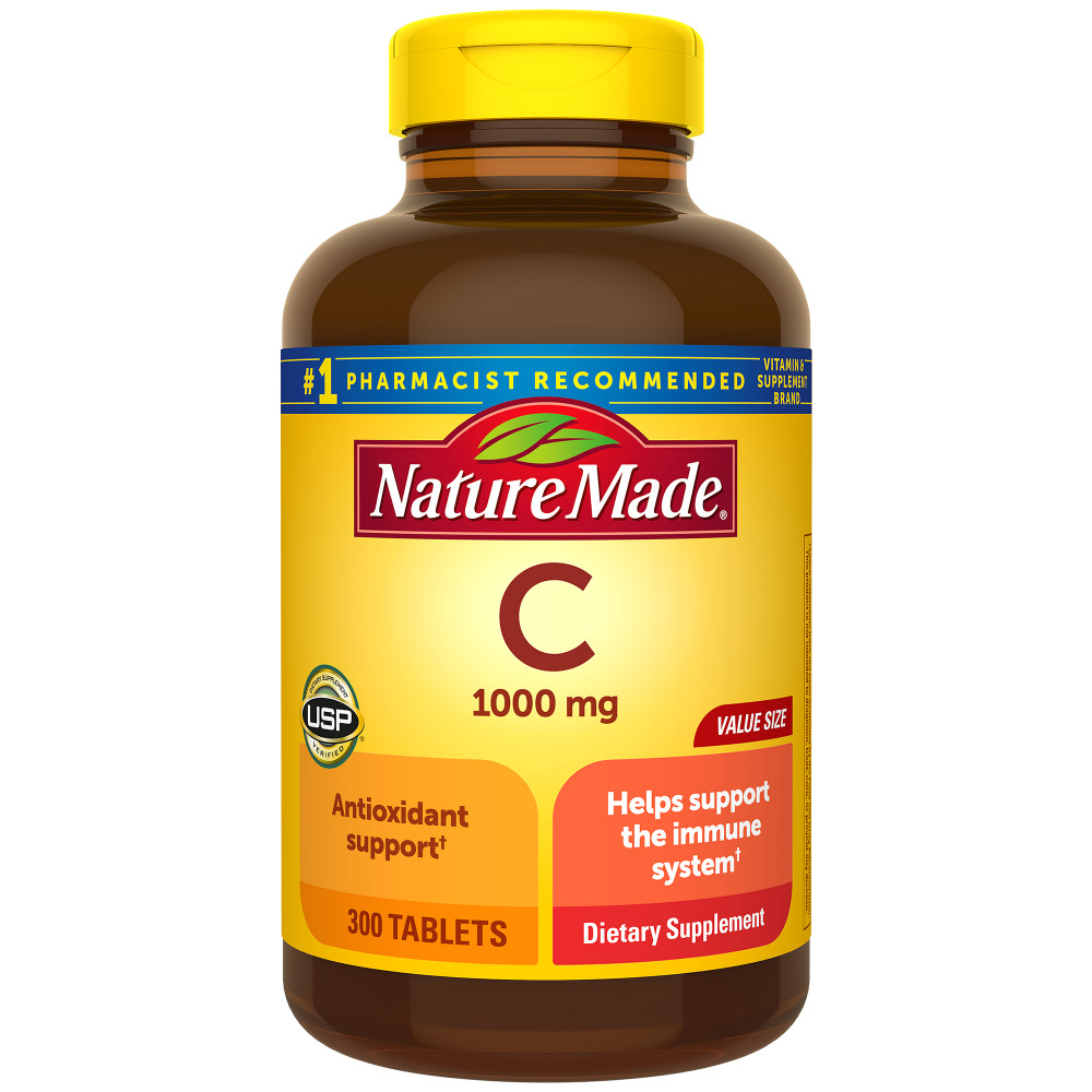 Order Nature Made Vitamin C Tablets - 1000mg, 300 ct food online from Rite Aid store, Cathedral City on bringmethat.com