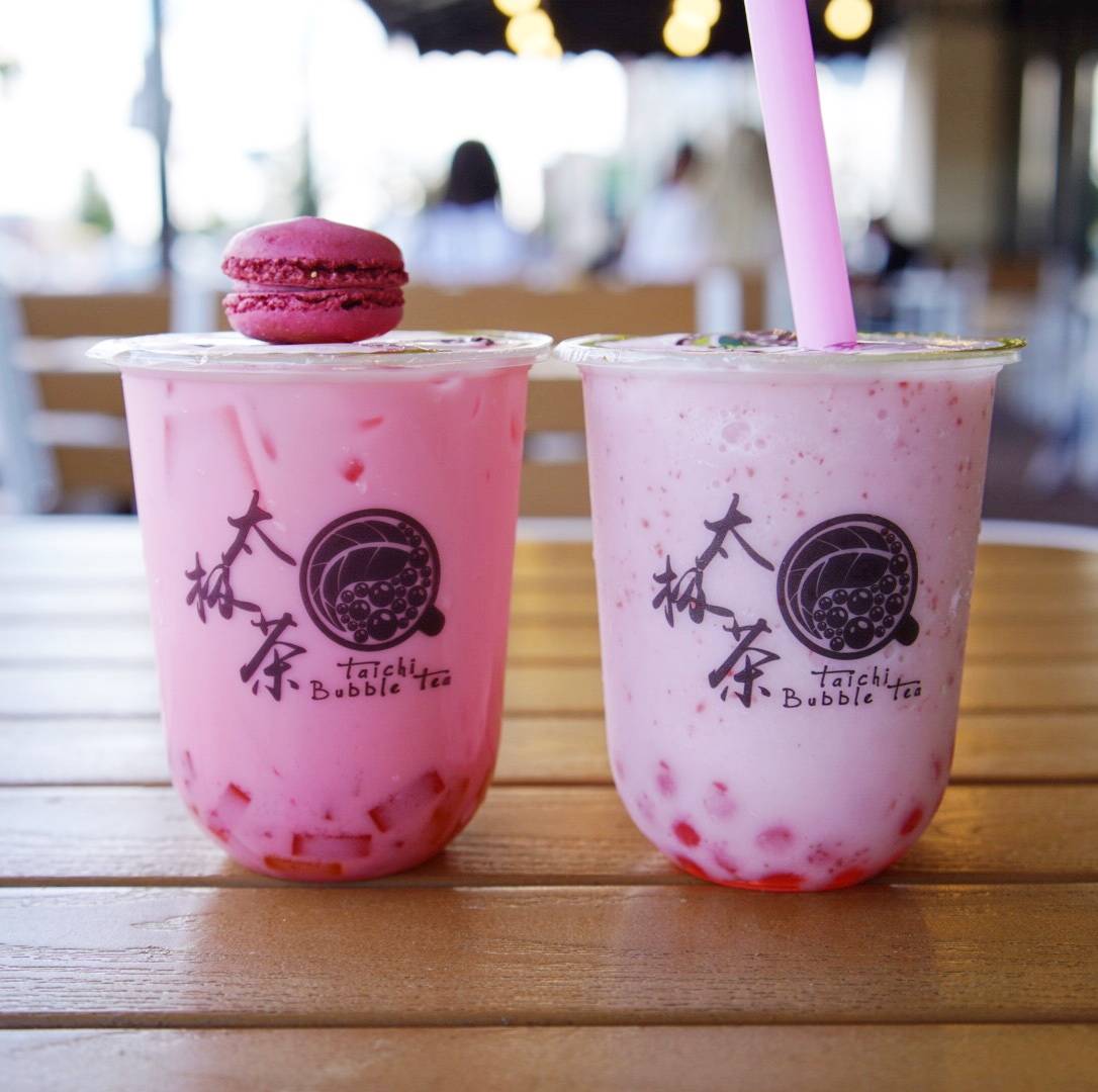 Order Strawberry Coconut Milk Tea ( Large Only ) food online from Tai Chi Bubble Tea store, Athens (Clarke County) on bringmethat.com