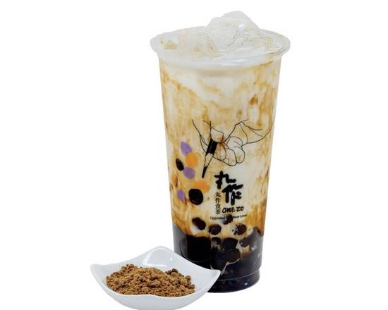 Order Brown Sugar Milk  (Comes with Brown Sugar Boba) food online from One Zo store, Los Angeles on bringmethat.com