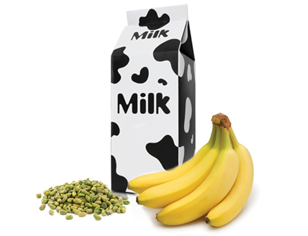 Order Banana, Pistachio and Milk Smoothie food online from Mr. Juice store, Woodland Hills on bringmethat.com