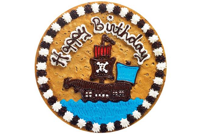 Order Pirate Ship Happy Birthday - B1021  food online from Great American Cookies store, Grapevine on bringmethat.com