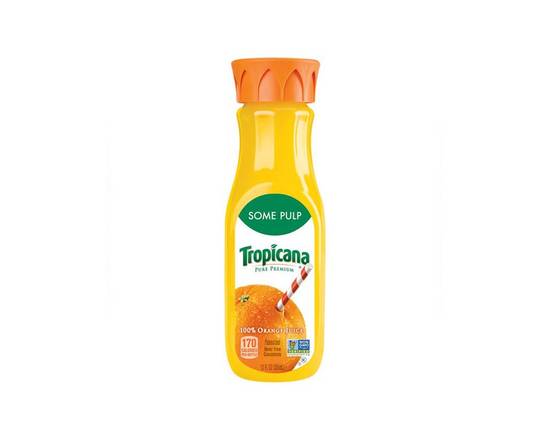 Order Tropicana Pure Premium Orange Juice With Pulp 12oz Bottle food online from Rocket store, Bellevue on bringmethat.com