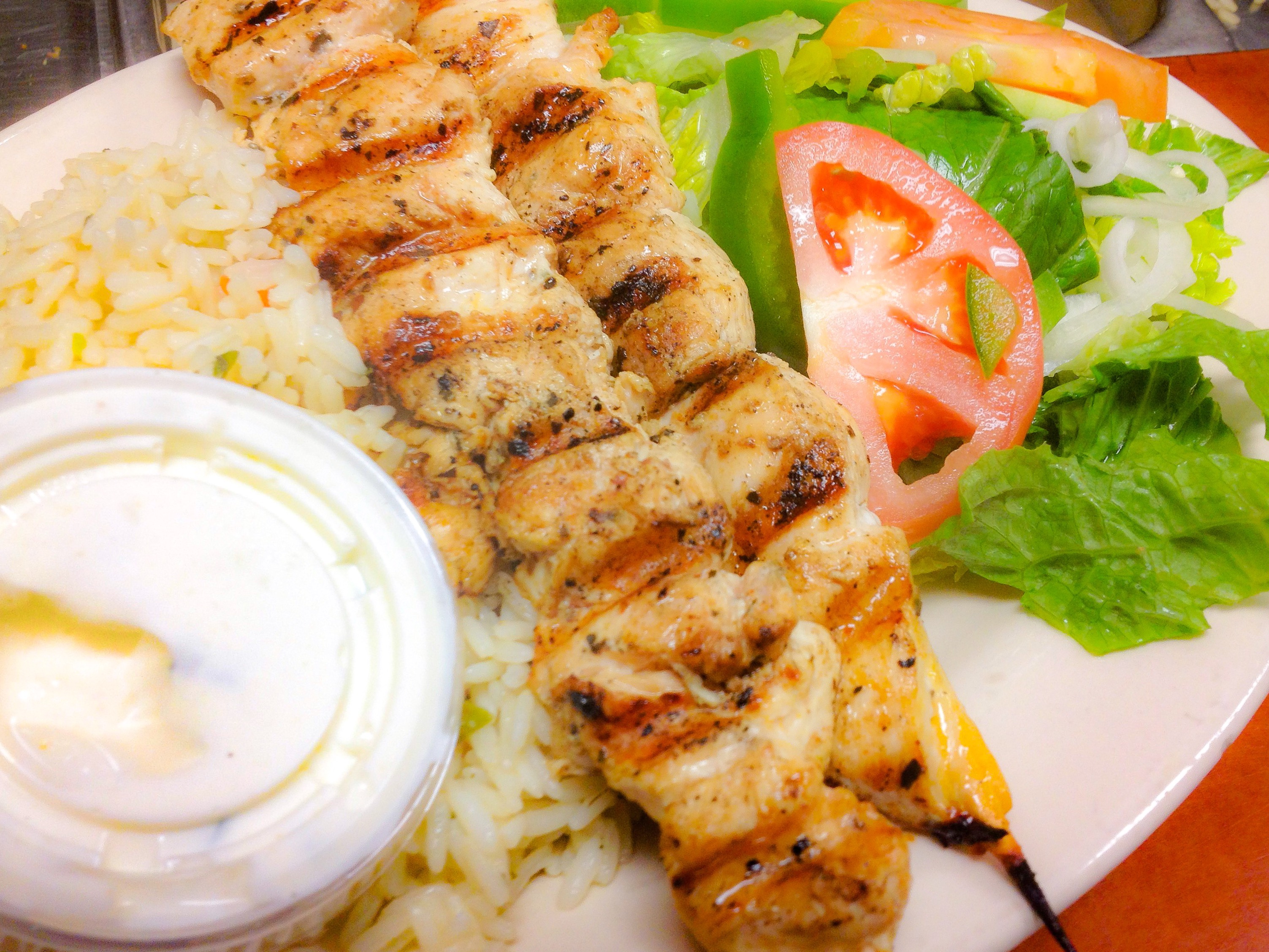 Order Chicken Kabab Dinner food online from Stanley's Grill store, Chicago on bringmethat.com