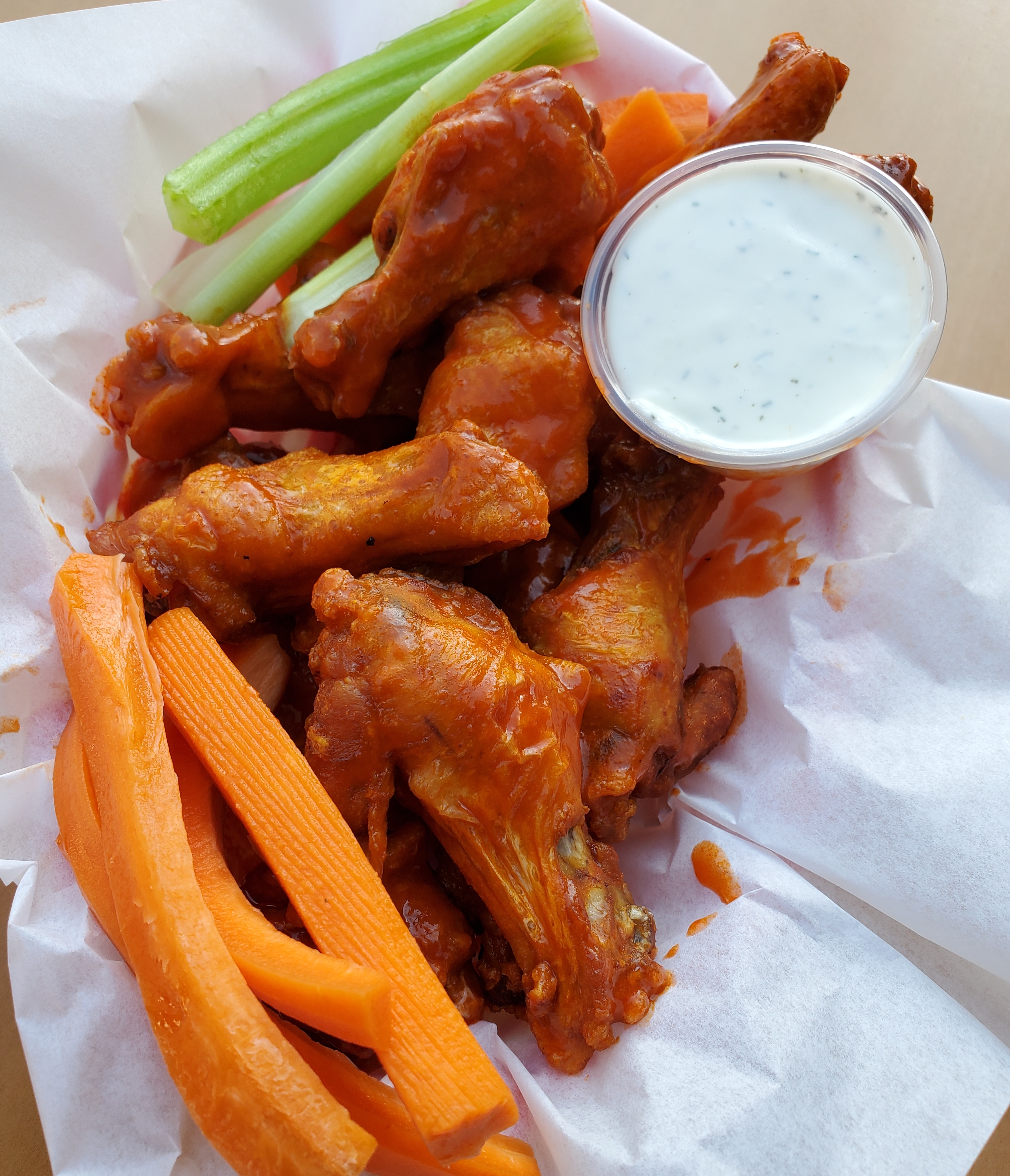 Order 12 Piece  Small Wings food online from Hot Wings Cafe store, Pasadena on bringmethat.com