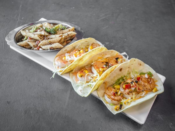 Order Bada Bang Shrimp Tacos food online from Friends Grayson Grill store, Grayson on bringmethat.com