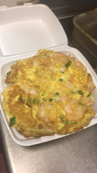 Order Scramble Egg and Prawns Fried Rice food online from Yan Garden store, Pleasant Hill on bringmethat.com