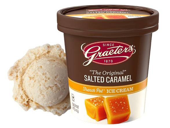 Order Original Salted Caramel Pint food online from Graeter's Ice Cream store, New Albany on bringmethat.com