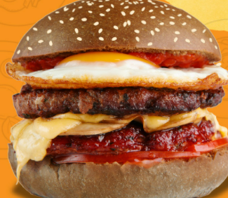 Order X-Egg Bacon Burger food online from Golden Bull store, Norwood on bringmethat.com