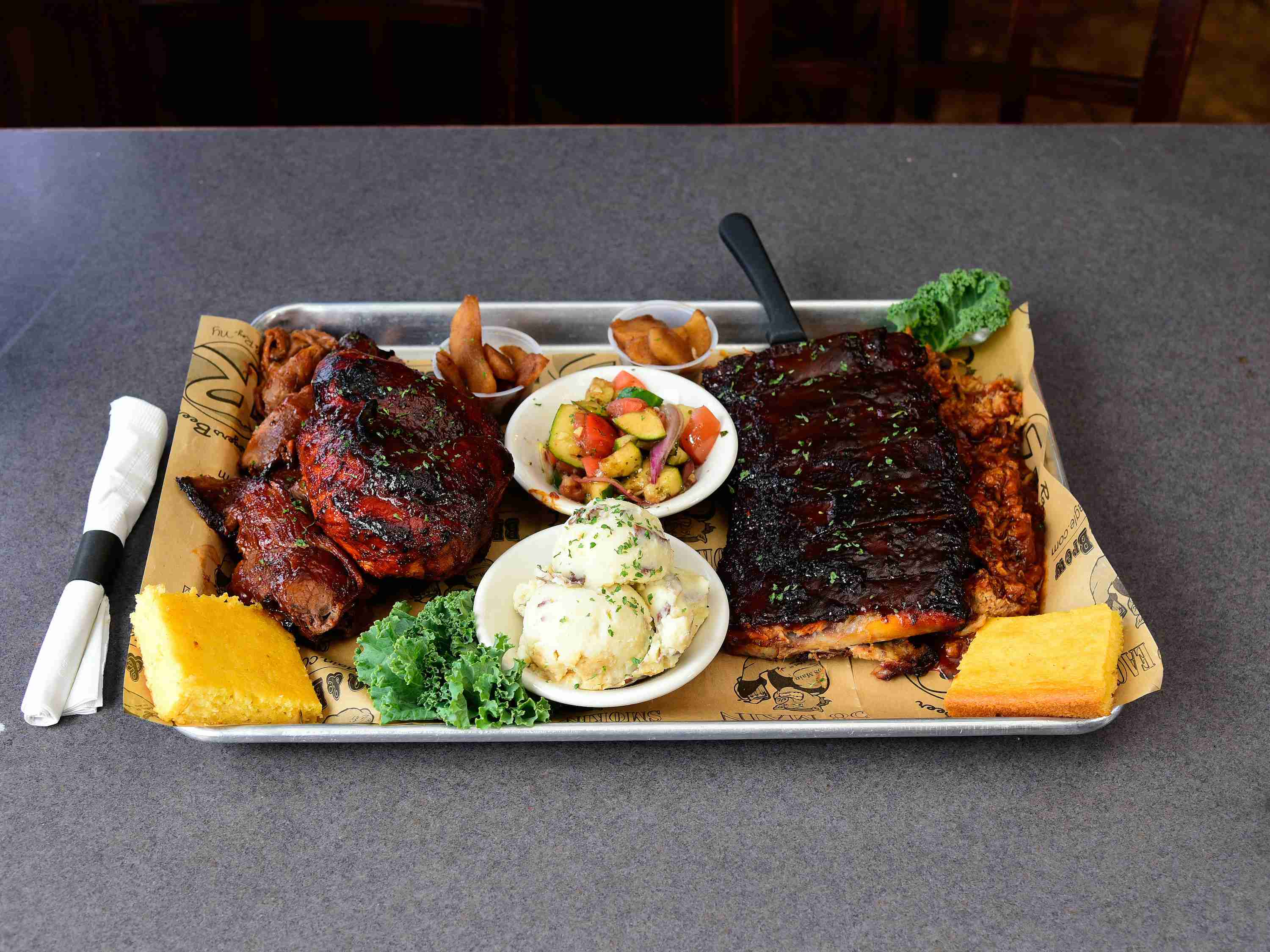 Order The Q for 2 food online from 58 Main BBQ & Brew store, Brockport on bringmethat.com