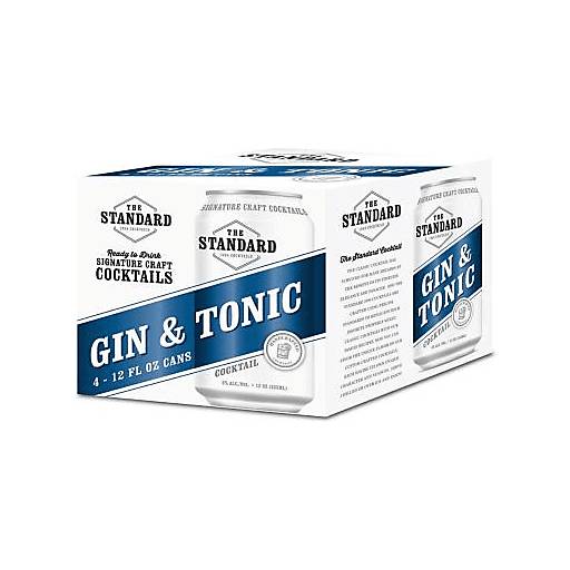Order The Standard Gin & Tonic (4PK 355 ML) 131891 food online from Bevmo! store, Costa Mesa on bringmethat.com