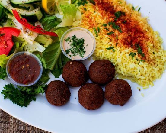 Order Falafel Plate food online from Mediterranean Grill store, Athens on bringmethat.com