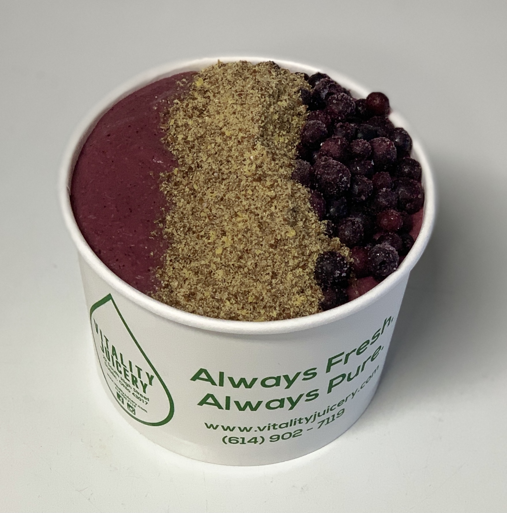 Order ACAI SUPERBERRY SMOOTHIE BOWL food online from Vitality Juicery store, Dublin on bringmethat.com