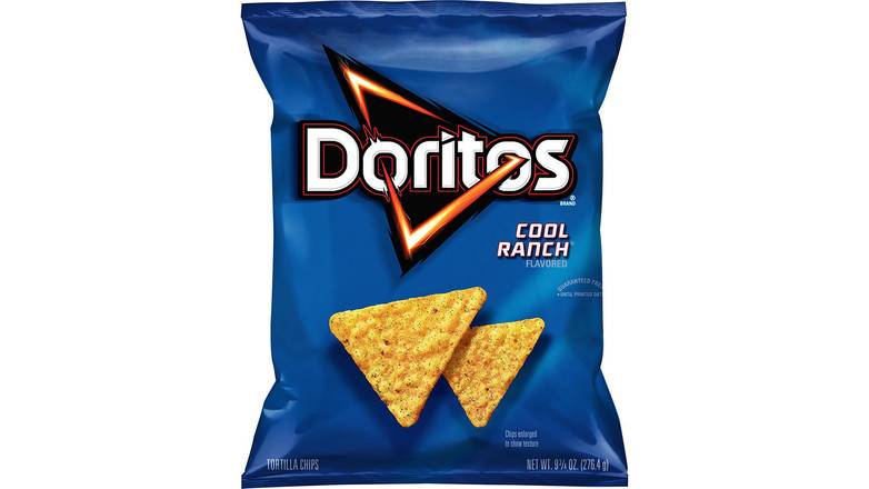 Order Doritos Cool Ranch Flavored Tortilla Chips food online from Trumbull Mobil store, Trumbull on bringmethat.com