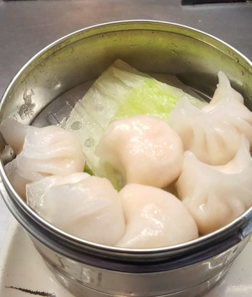 Order S35. Hargow Shrimp Dumplings food online from Asia Bowl & Grill store, Fort Worth on bringmethat.com