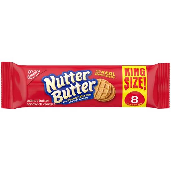 Order Nutter Butter Peanut Butter Sandwich Cookies, King Size food online from Pepack Sunoco store, Peapack on bringmethat.com