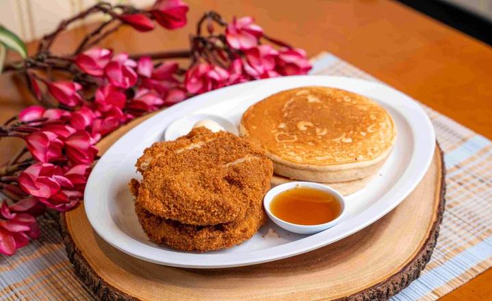 Order Pancake with Chicken food online from The Vegan Joint store, Los Angeles on bringmethat.com