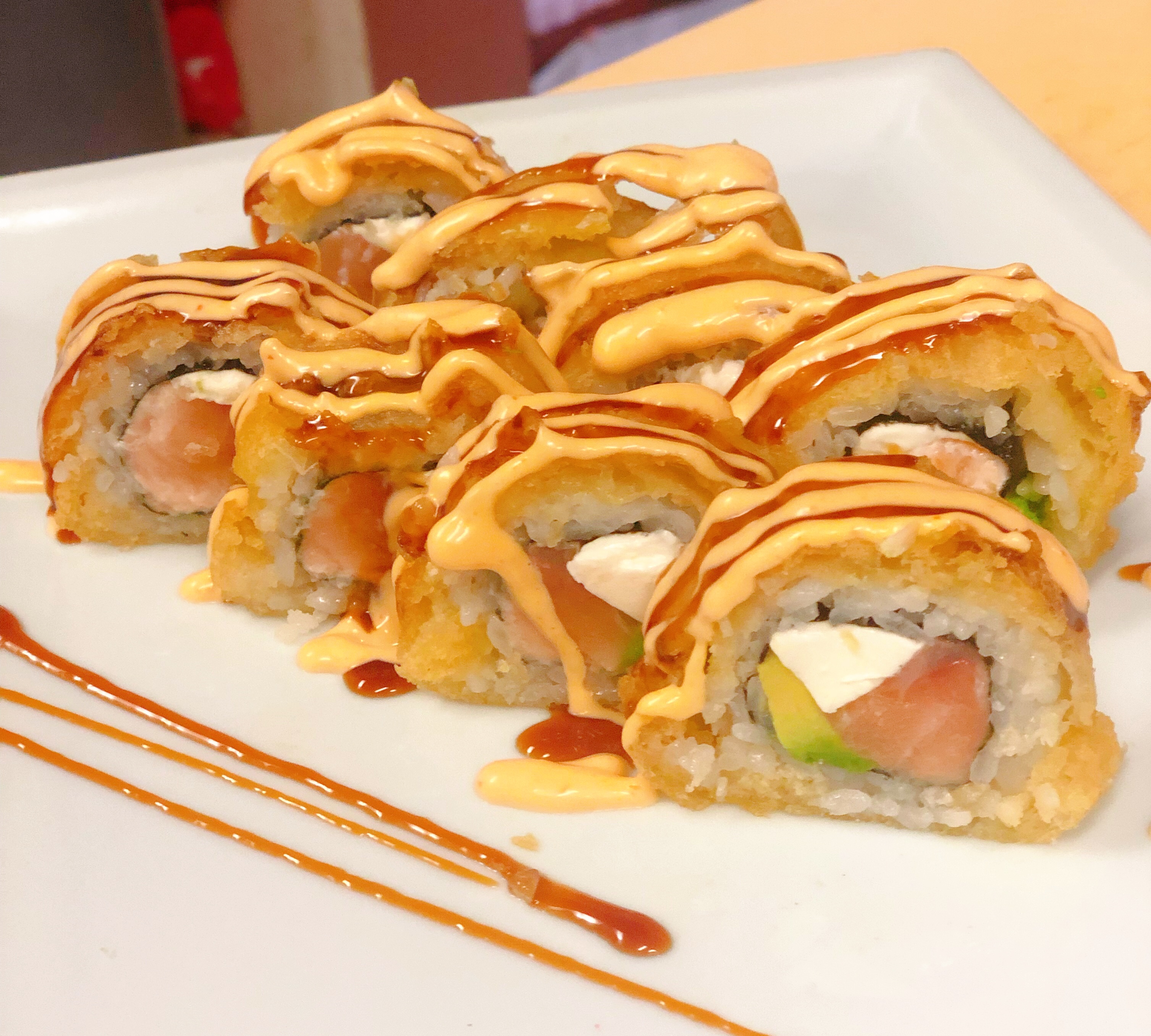 Order Philly Crunch Roll food online from Sake Roll Sushi store, Glendora on bringmethat.com