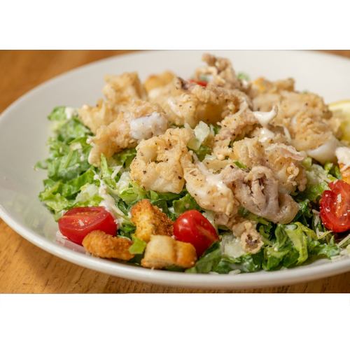 Order Calamari Caesar Salad food online from Crooked Pint store, Onalaska on bringmethat.com