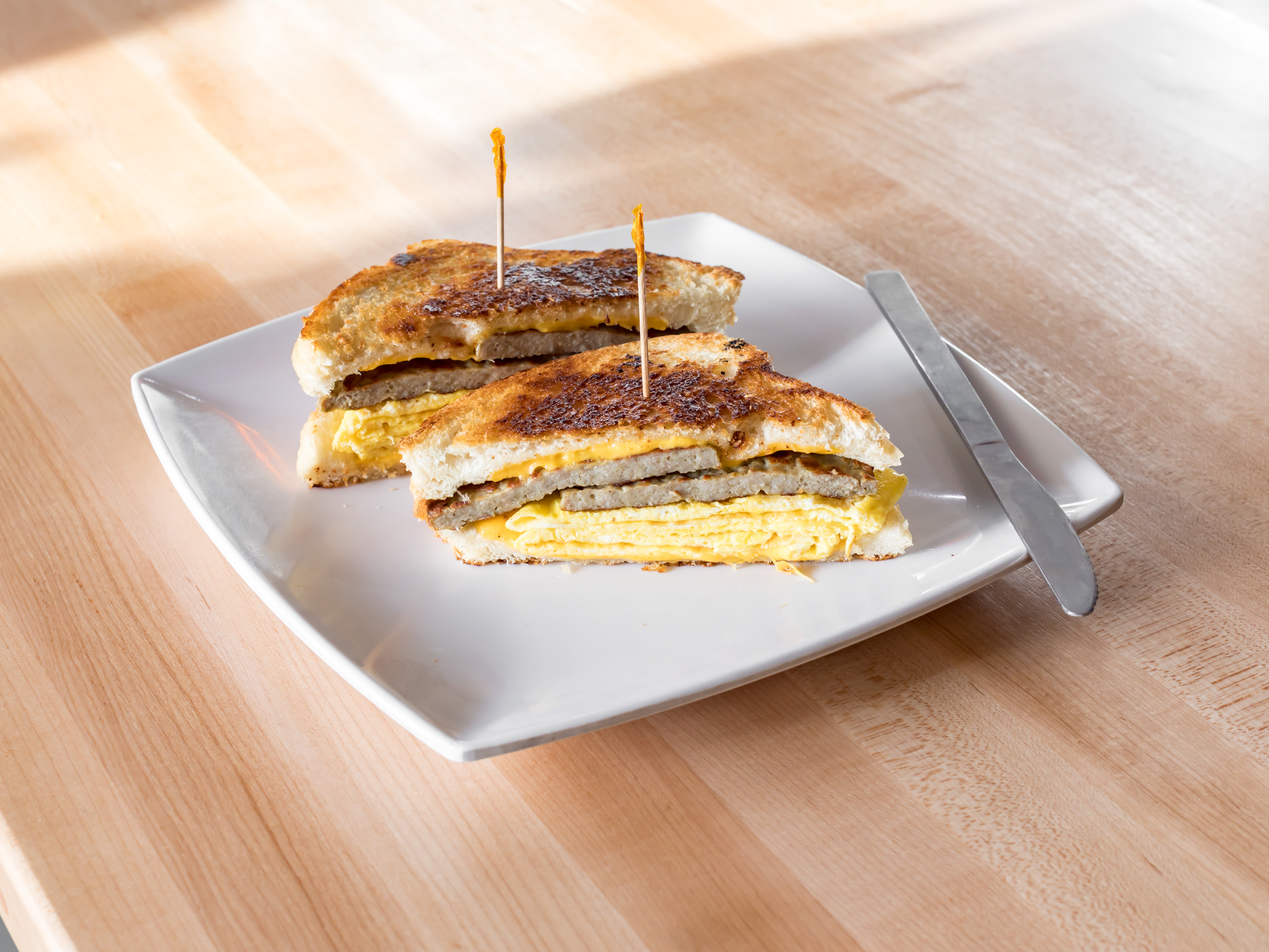 Order Breakfast Sandwich food online from Half Day Cafe store, Rochester Hills on bringmethat.com