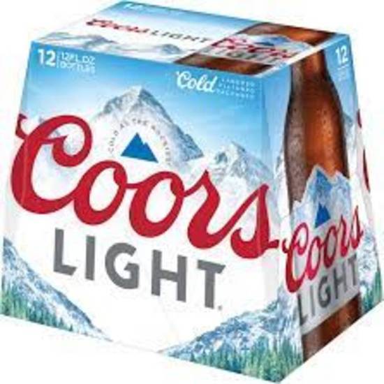 Order Coors Light, 12pk-12oz bottle beer (4.2% ABV) food online from Pit Stop Liquor Mart store, El Monte on bringmethat.com