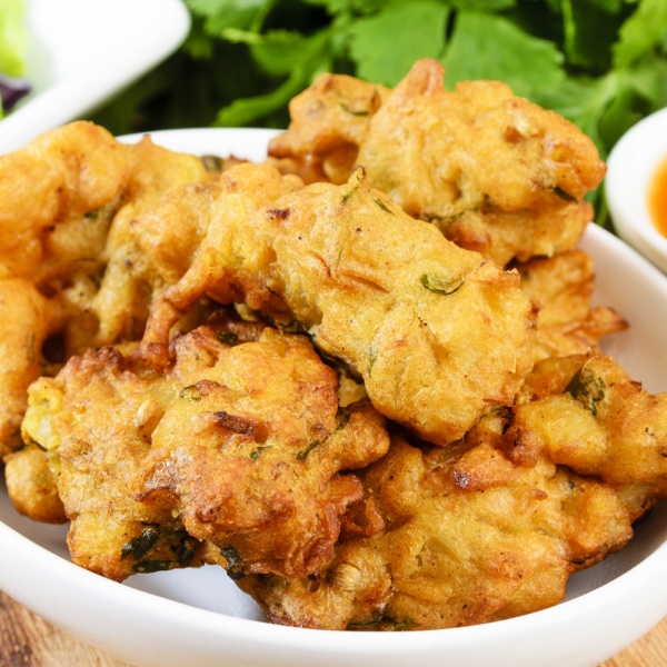 Order Pakora (1 lb) food online from India Sweets & Spices store, Los Angeles on bringmethat.com