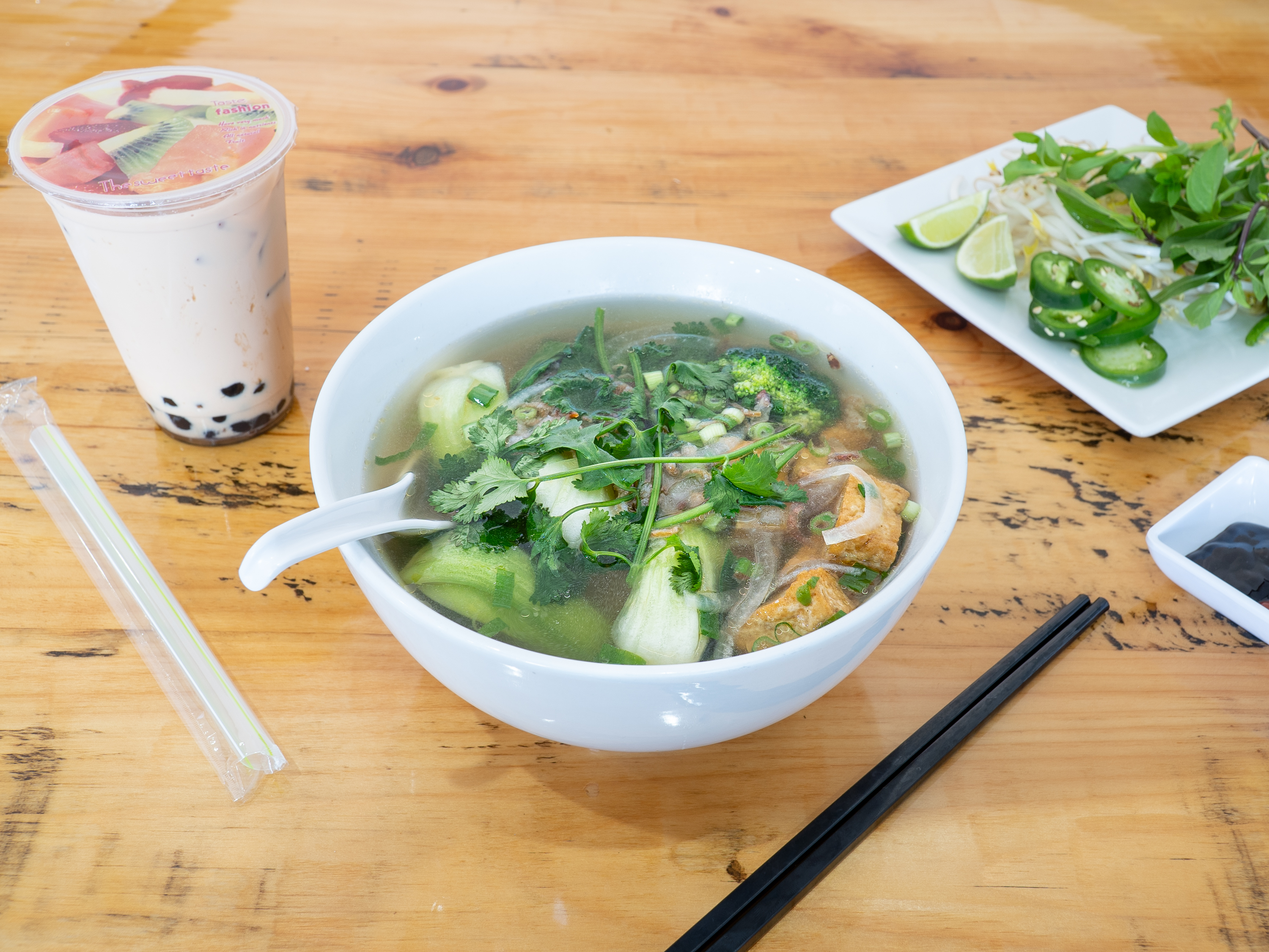 Order Vegan Pho with Tofu food online from Pho Town store, McDonough on bringmethat.com