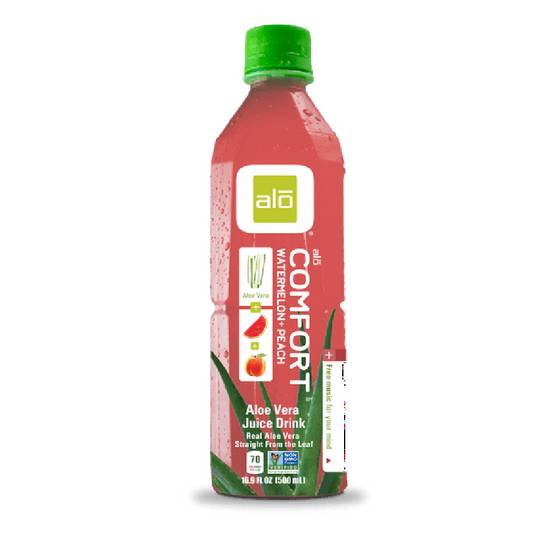 Order Alo Comfort Watermelon + Peach Pulp And Juice food online from Exxon Food Mart store, Port Huron on bringmethat.com