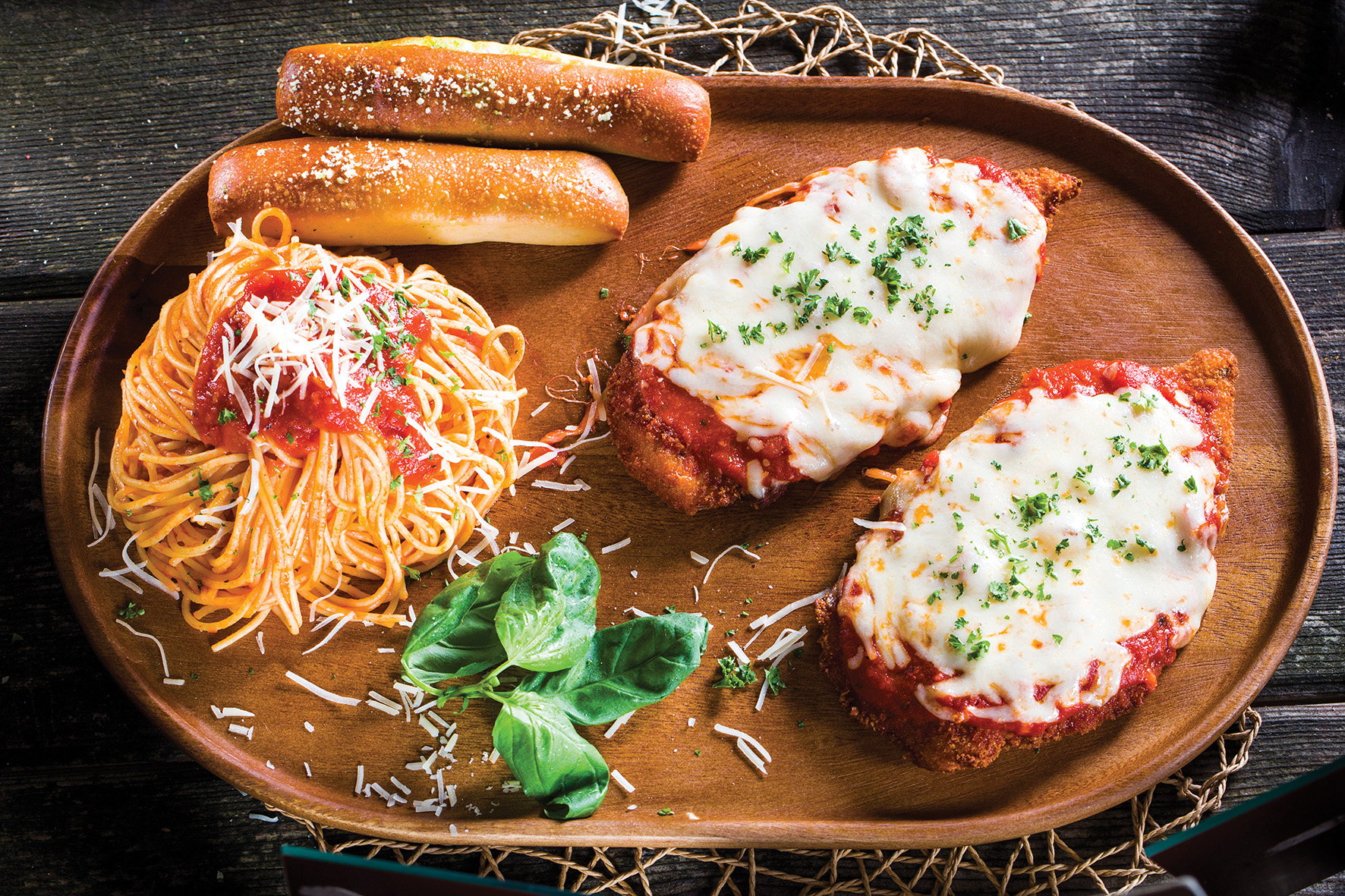 Order Chicken Parmigiana food online from Pats Select Pizza l Grill store, Dover on bringmethat.com