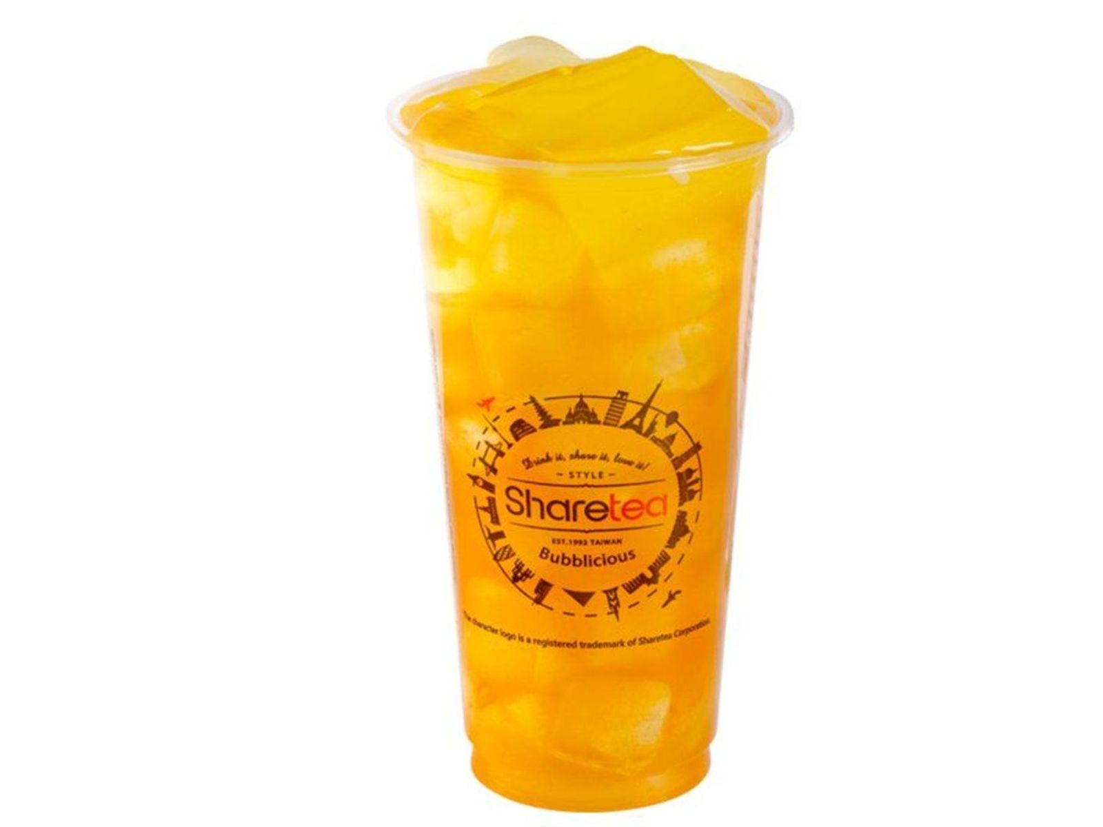 Order Peach Tea with Aiyu Jelly food online from Sharetea store, Fremont on bringmethat.com