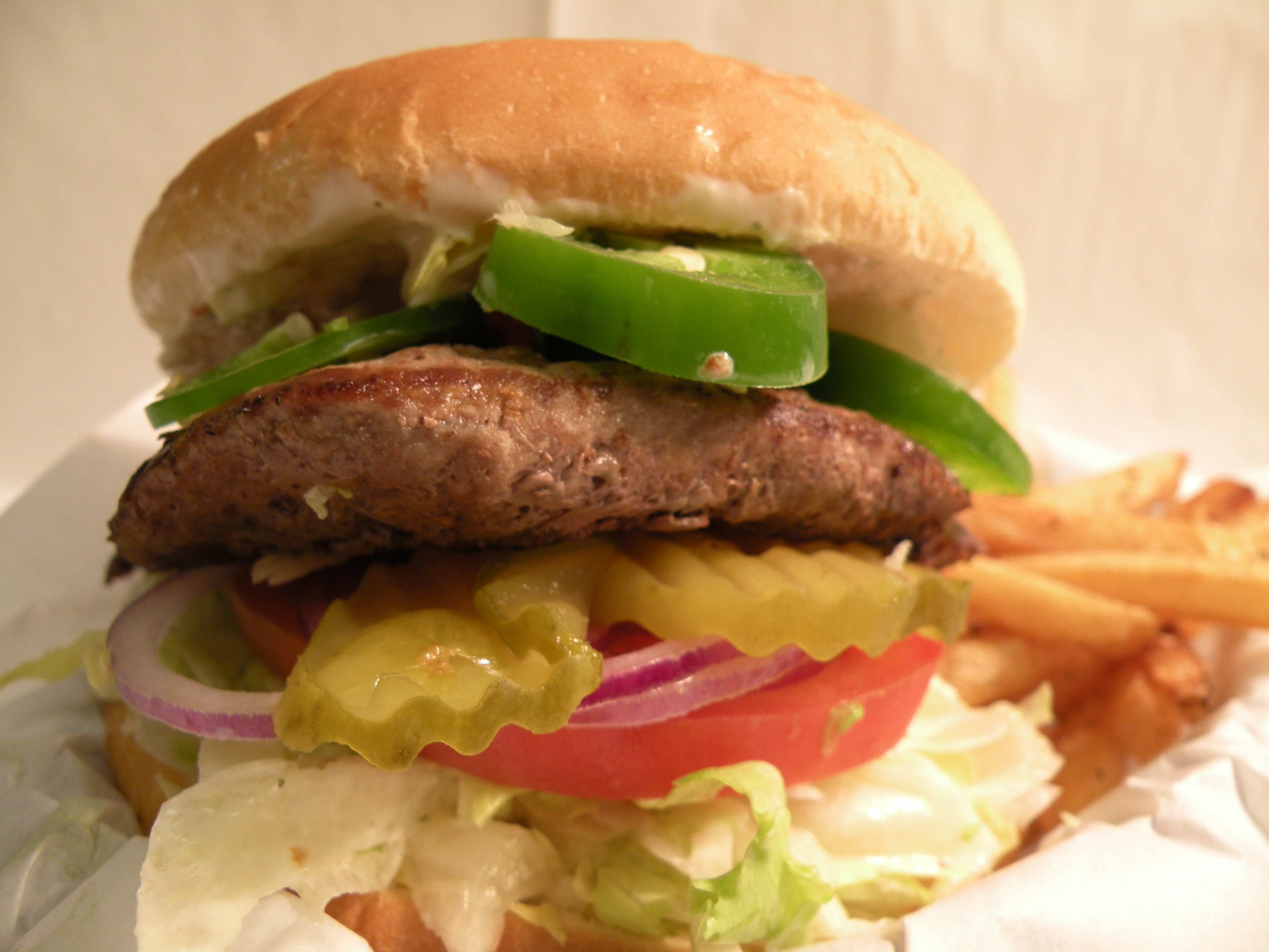 Order C4 Burger food online from Hill Country Ranch Pizzeria store, Dripping Spring on bringmethat.com