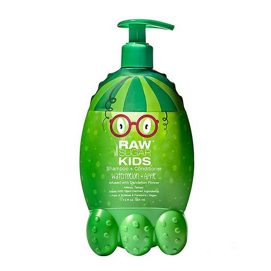 Order RAW SUGAR® Kids 12 oz. 2-in-1 Shampoo and Conditioner in Watermelon and Apple food online from Bed Bath & Beyond store, Daly City on bringmethat.com