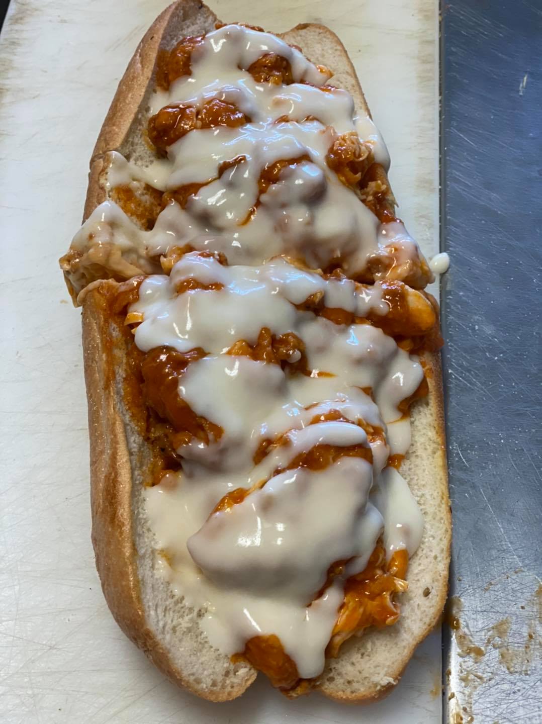 Order Buffalo Chicken Wing Hoagie food online from Booyah Burgers store, Wyoming on bringmethat.com