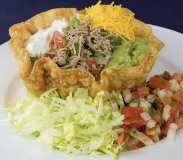 Order Taco Salad with Beef  food online from Federico Mexican Food store, Albuquerque on bringmethat.com