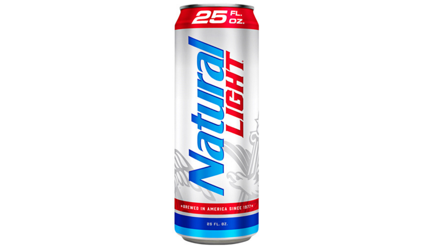 Order Natural Light 25oz Can food online from Ross Liquor store, Sylmar on bringmethat.com