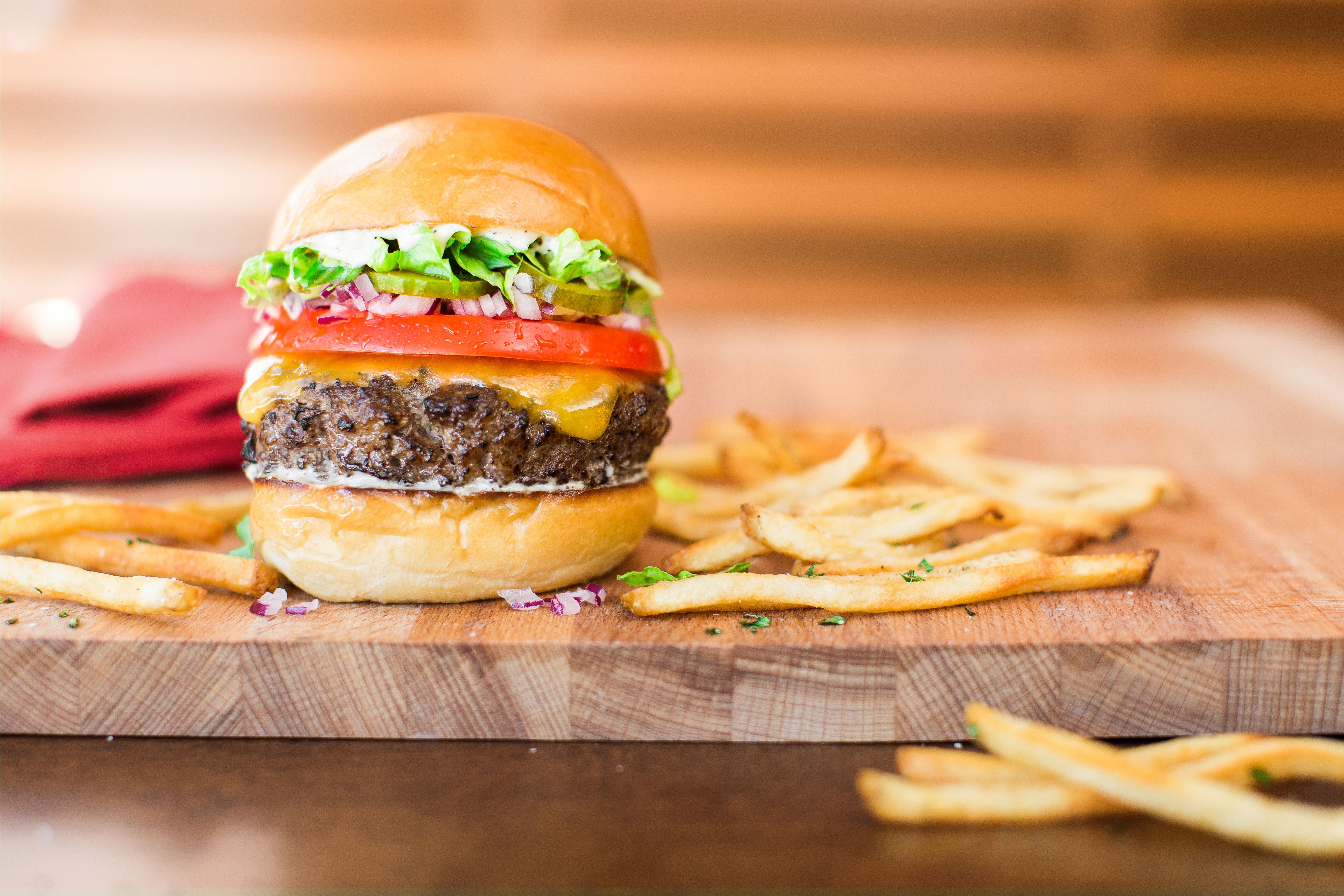 Order Classic Burger food online from Paul Martin America Grill store, San Mateo on bringmethat.com