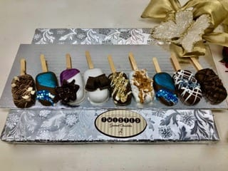 Order Gourmet Hand Dipped Chocolate Truffle Pop Gift Set food online from Twisted Gourmet Chocolates store, Passaic on bringmethat.com