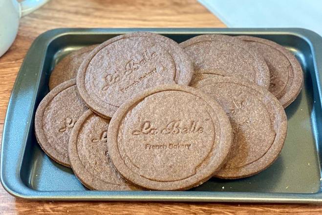Order La Belle chocolate sugar cookie (x10) food online from La Belle French Bakery store, Thornton on bringmethat.com