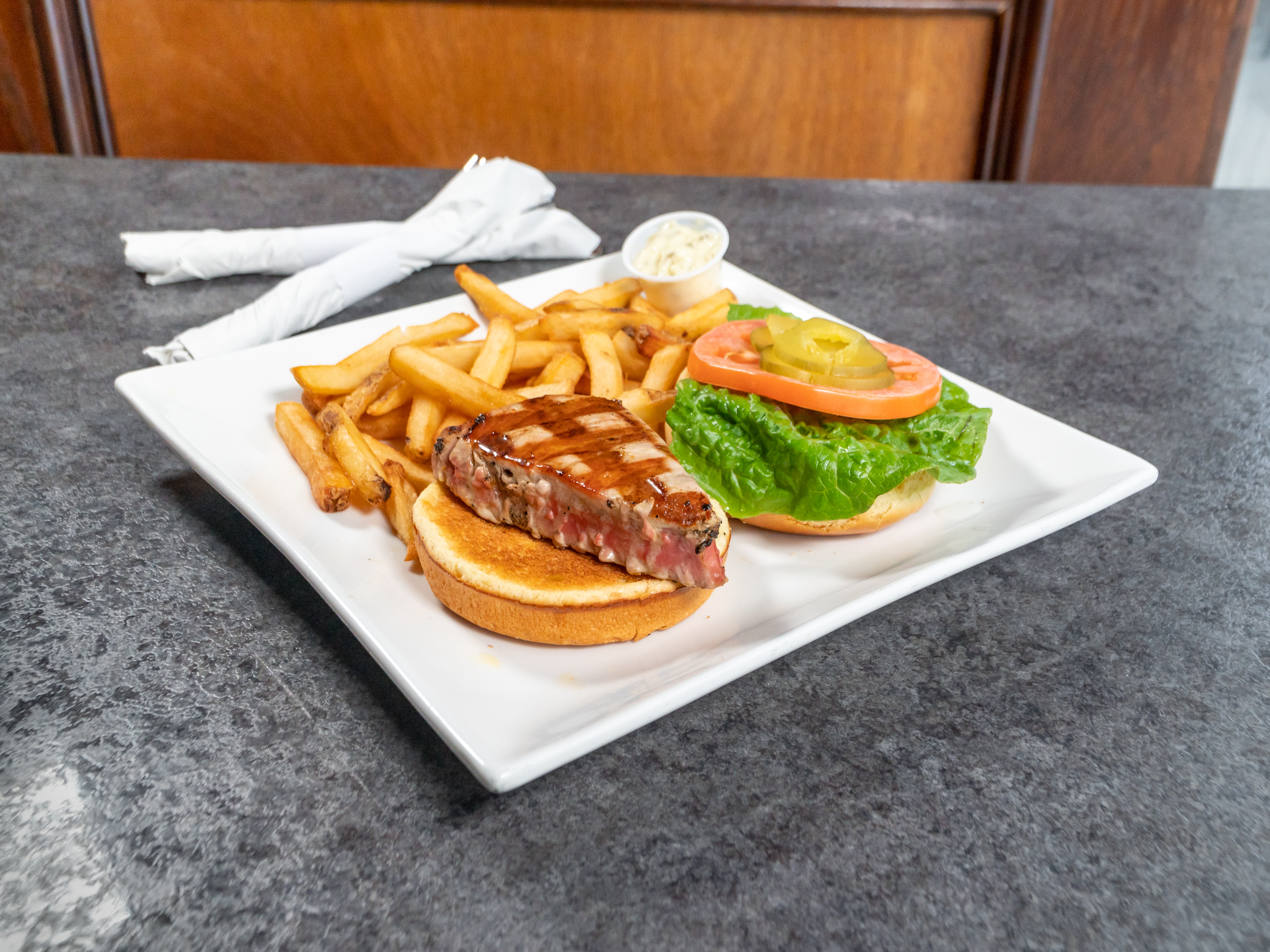 Order Grilled Tuna Sandwich food online from The Exchange Saloon store, Washington on bringmethat.com