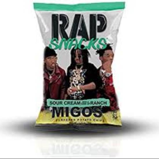 Order Rap Snacks Migos Sour Cream & Onion food online from Mamba Mart store, Los Angeles on bringmethat.com