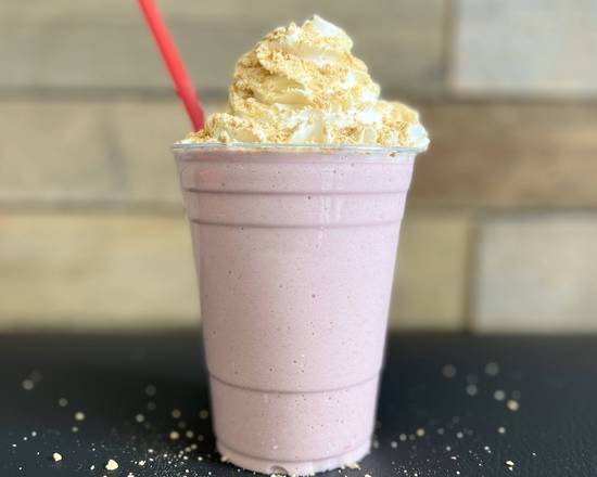 Order Strawberry Cheesecake Smoothie food online from Shore Good Eats N Treats store, Neptune City on bringmethat.com
